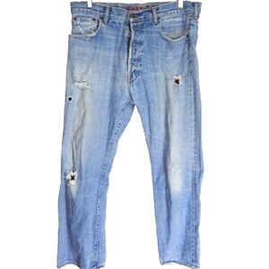 Ezra Fitch Vintage Selvage Distressed Jeans